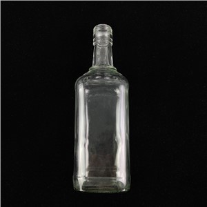 شراب کے لیے 700ml مربع فلنٹ شیشے کی بوتل